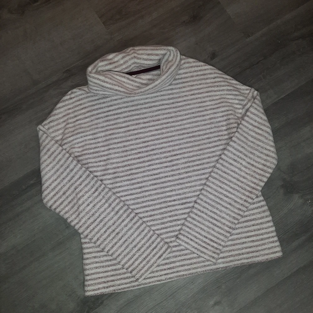 A New Day Striped Cowlneck Sweater